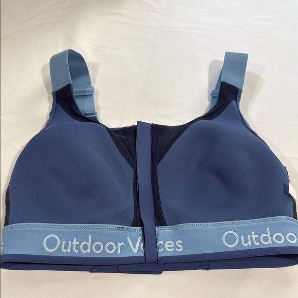 Outdoor Voices Denim Blue Women's Powerhouse Bra S/M-Cup - Picture 4 of 5